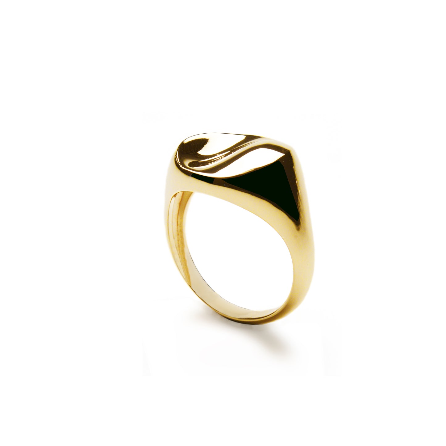 Anello chevalier oro rosa