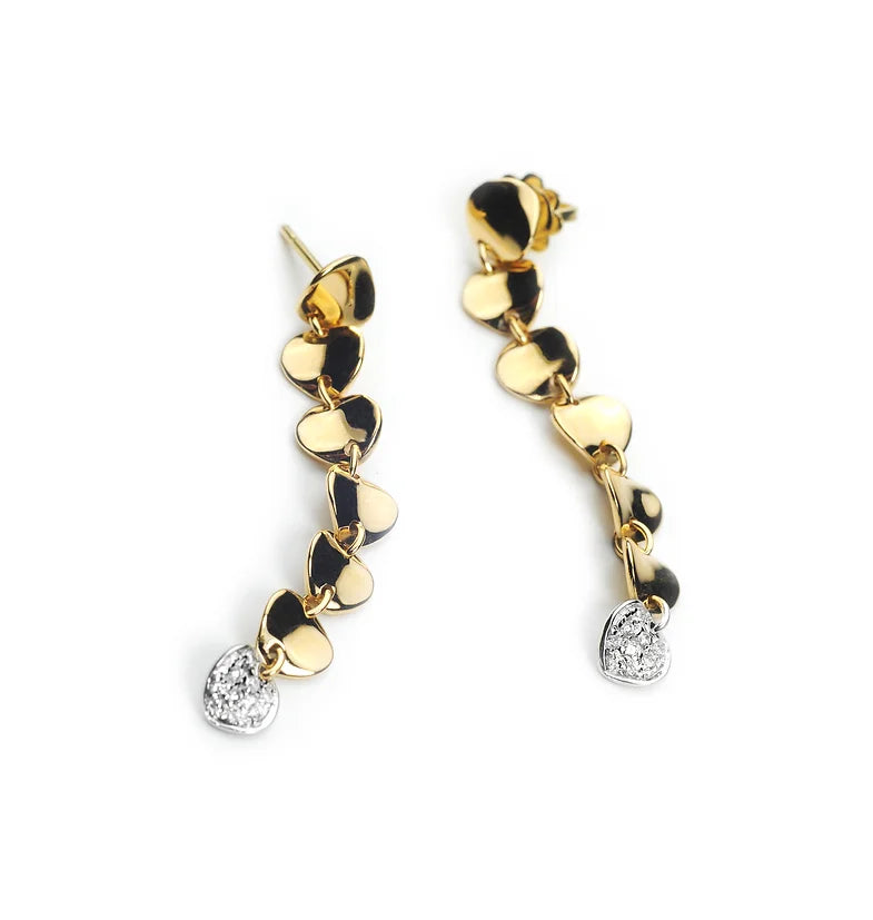 Orecchini oro e brillanti pendenti