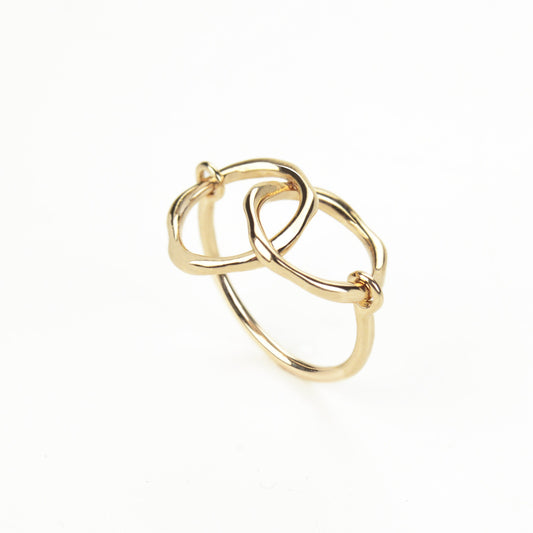 Rose gold infinity ring