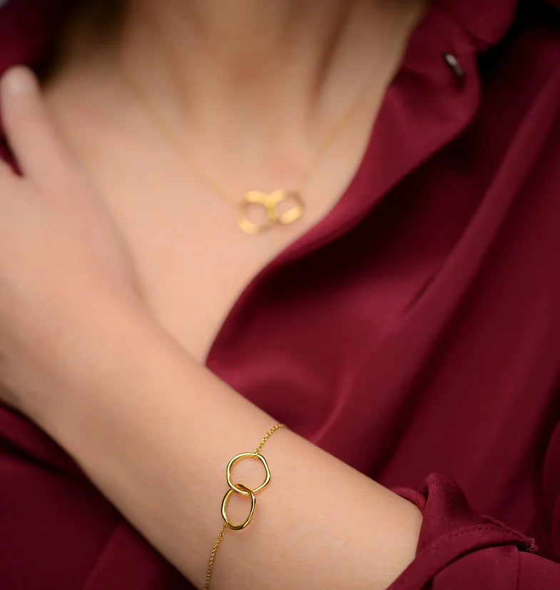 Infinity gold bracelet 