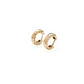 Bold huggie hoop earrings in rose gold