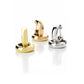 Bold huggie hoop earrings in yellow gold