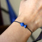 Blue fish bracelet in sterling silver and enamel